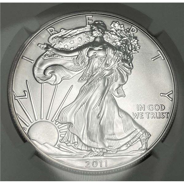 2011-S American Silver Eagle NGC MS69 25th Anniversary