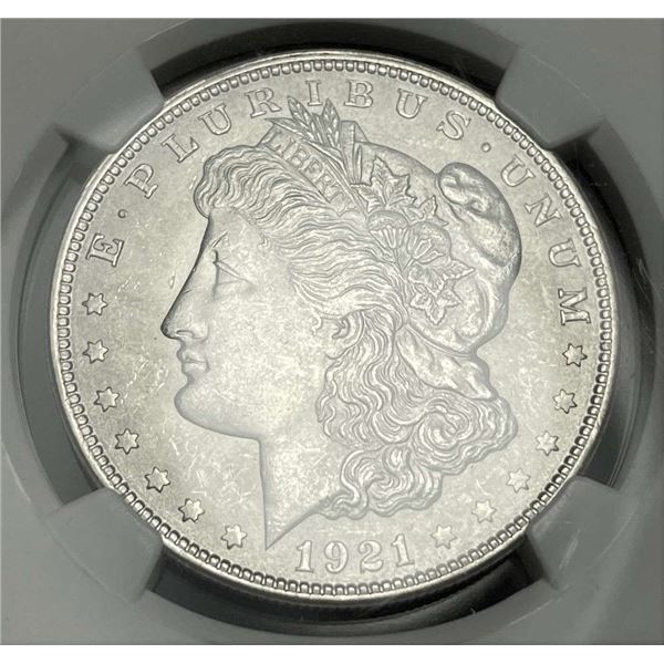 1921 Morgan Silver Dollar NGC MS63