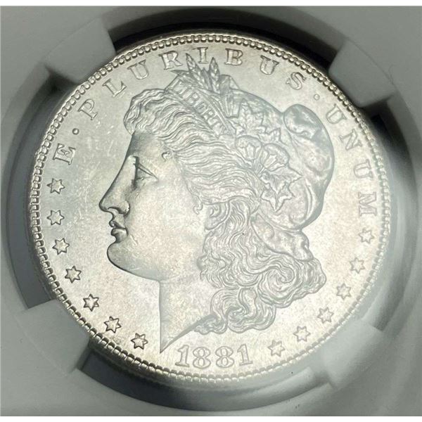 1881-S Morgan Silver Dollar NGC MS63