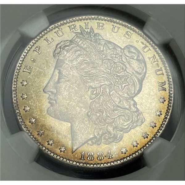 1884-O Morgan Silver Dollar NGC MS63