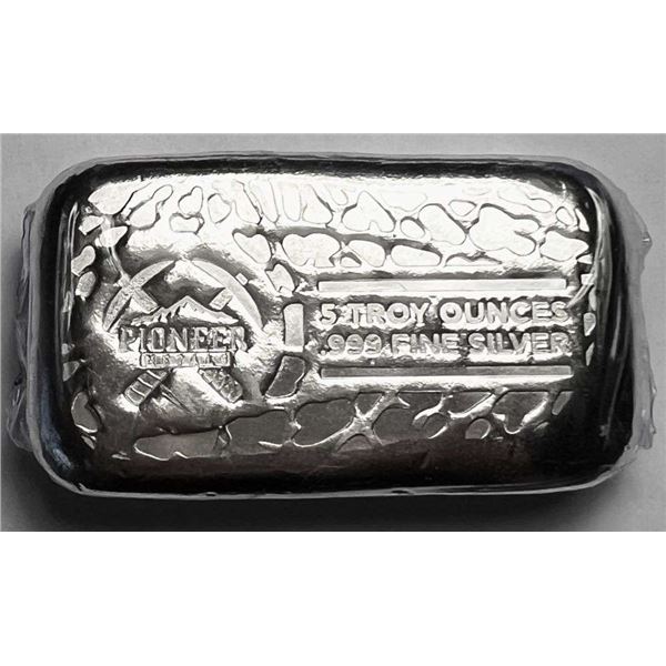Pioneer Metals 5 ozt .999 Silver Bar