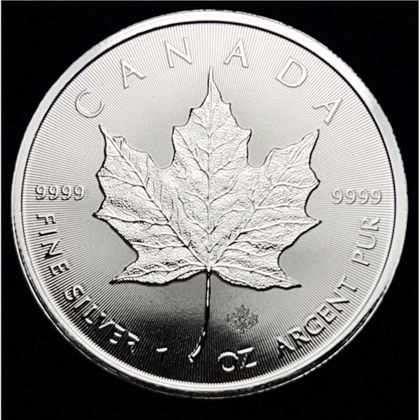 2020 Canada $5 Maple Leaf 1 ozt .9999 Silver