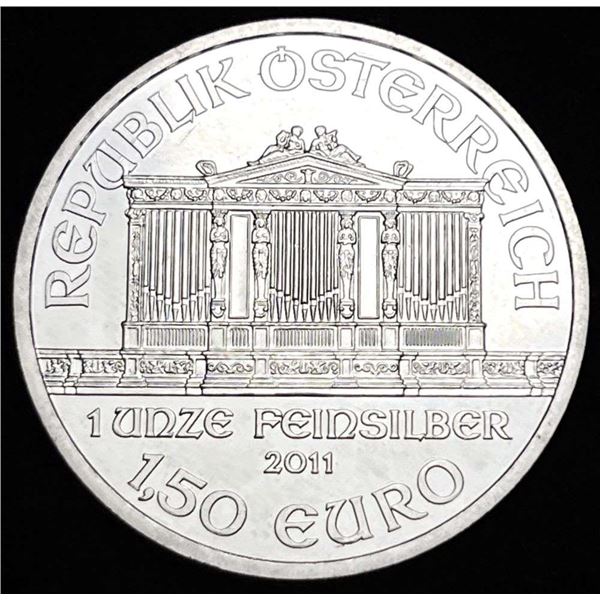 2011 Austrian Philharmonic 1 ozt Silver