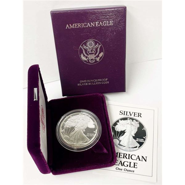 1990-S American Silver Eagle PF69