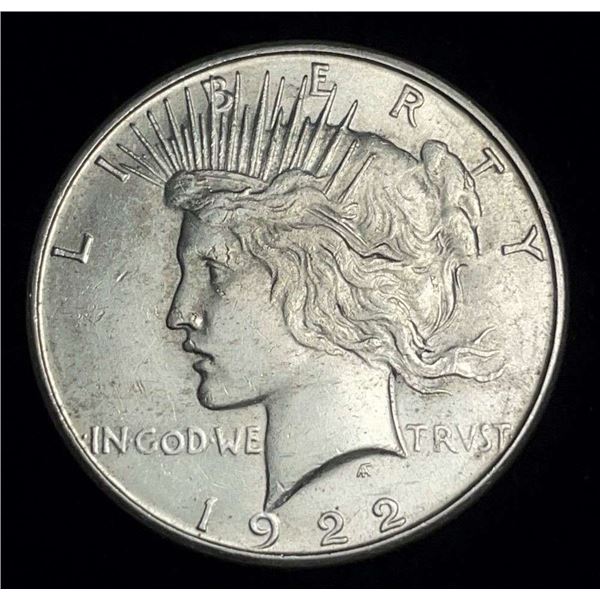 1922-S Peace Silver Dollar MS62