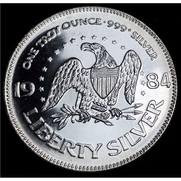 1984 A-Mark "Life Liberty Happiness" Proof 1 ozt .999 Silver