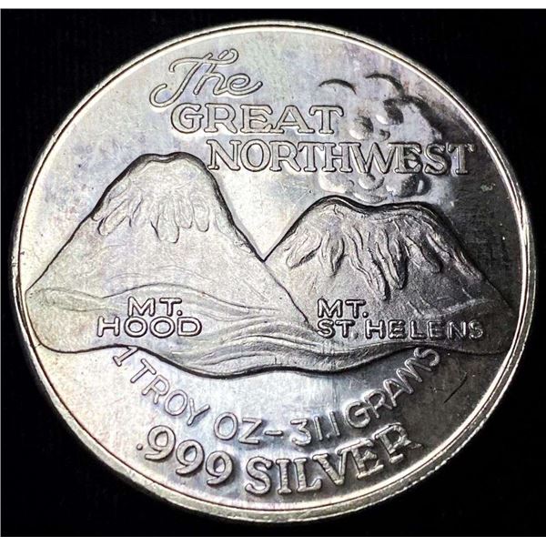 The Great Northwest Proof 1 ozt .999 Silver Trade Unit