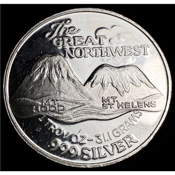 The Great Northwest Proof 1 ozt .999 Silver Trade Unit