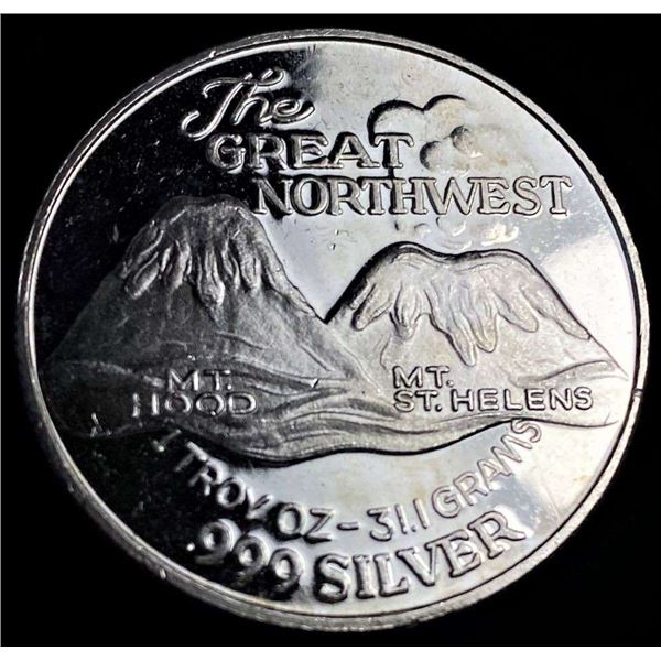 The Great Northwest Proof 1 ozt .999 Silver Trade Unit
