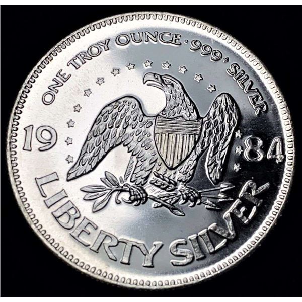 1984 A-Mark "Life Liberty Happiness" Proof 1 ozt .999 Silver