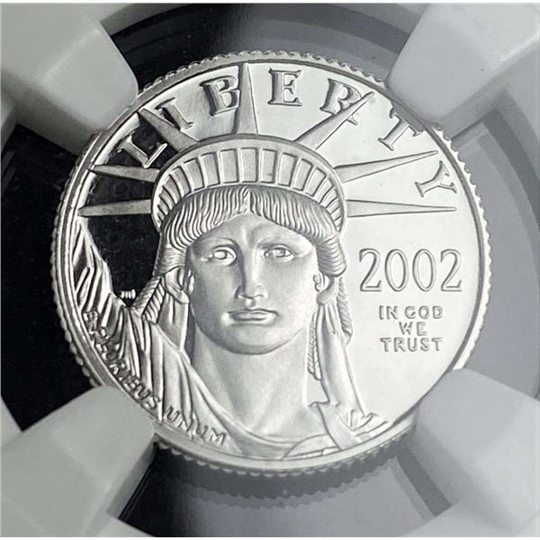 2002-W American Eagle .9995 Platinum 1/10th ozt NGC PF70 Ultra Cameo
