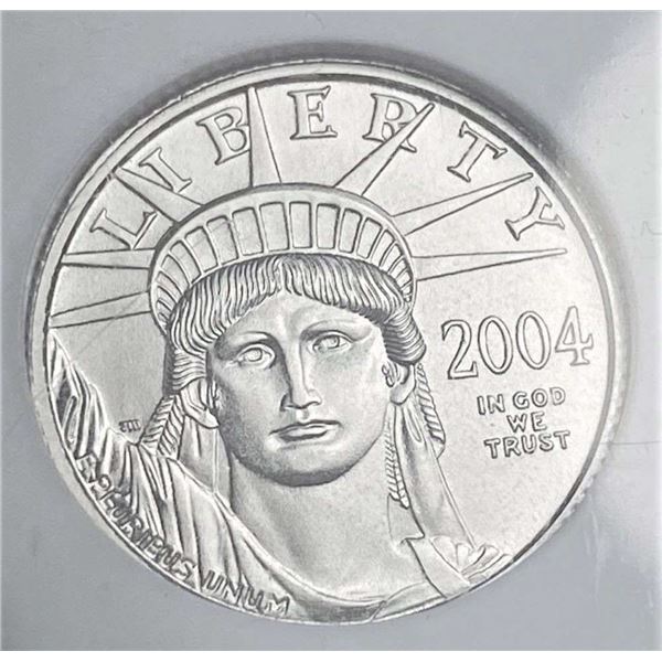 2004 American Eagle .9995 Platinum 1/10th ozt NGC MS70