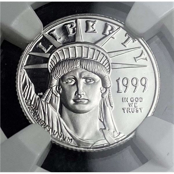 1999-W American Eagle .9995 Platinum 1/10th ozt NGC PF70 Ultra Cameo
