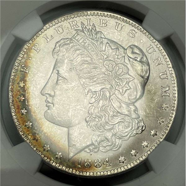 1884-O Morgan Silver Dollar NGC MS64