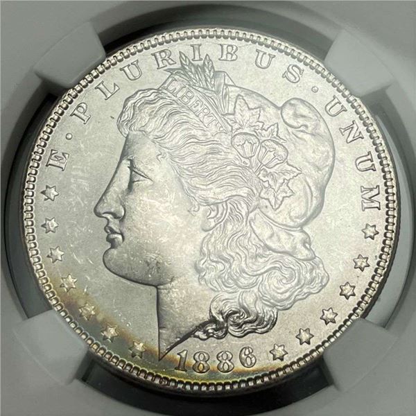 1886 Morgan Silver Dollar NGC MS63