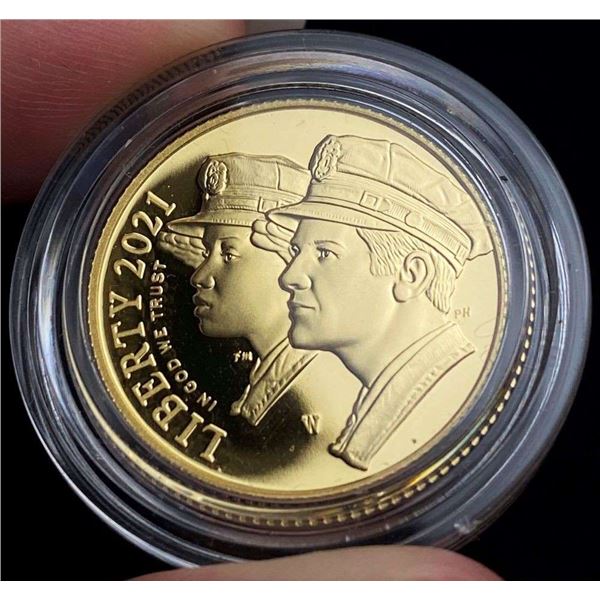 2021-W United States "Law Enforcement" $5 Gold PF69+