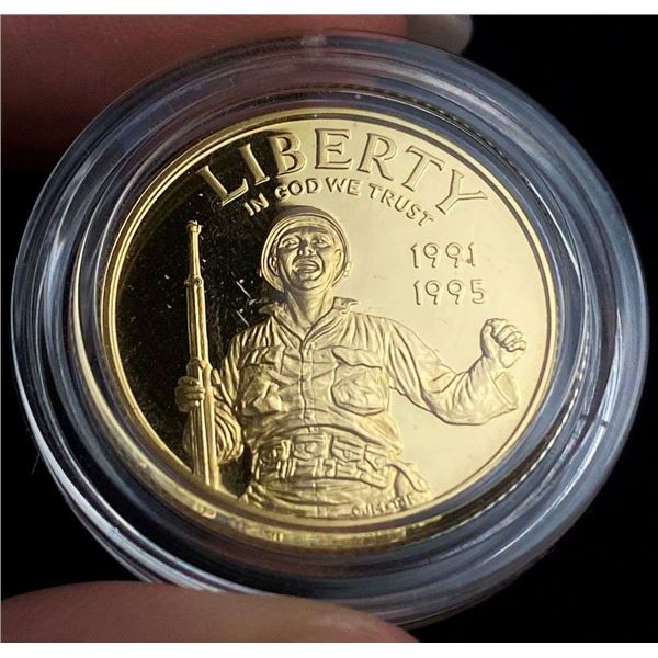 1991-1995-W United States "World War II" $5 Gold PF69+