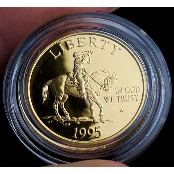 1995-W United States "Civil War" $5 Gold PF69+