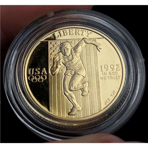 1992-W United States "Sprinter" $5 Gold PF69+
