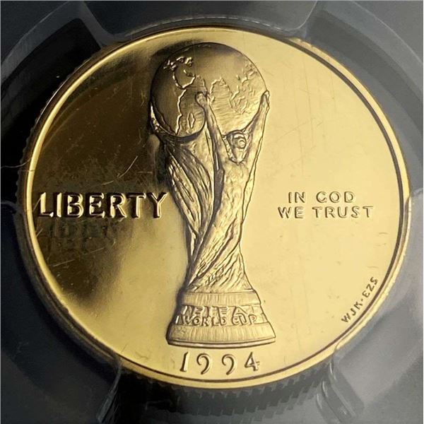 1994-W United States "World Cup" $5 Gold PCGS PR67 DCAM
