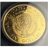 Image 2 : 1997-W United States "F.D.R." $5 Gold PCGS PR69 DCAM