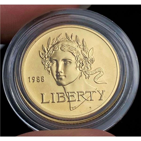 1988-W United States "Olympic" $5 Gold MS69+