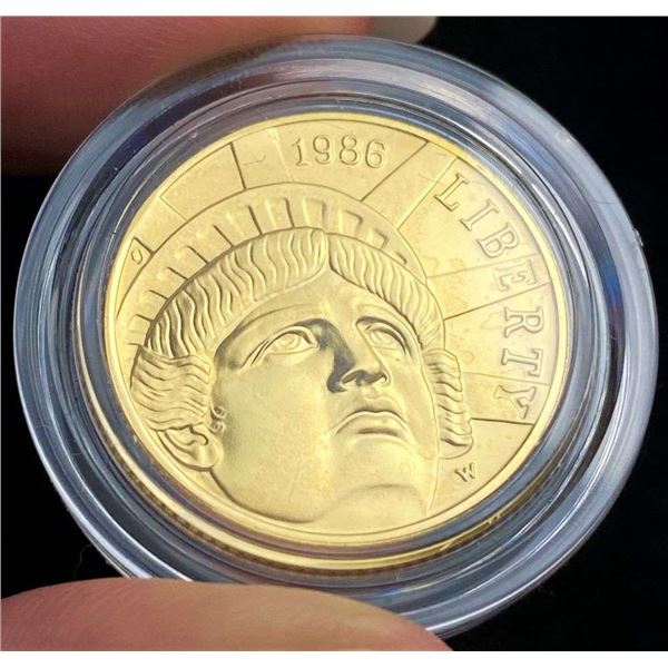 1986-W United States "Statue Of Liberty" $5 Gold MS69+