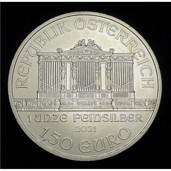 2021 Austrian Philharmonic 1 ozt Silver