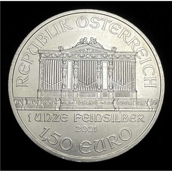 2021 Austrian Philharmonic 1 ozt Silver