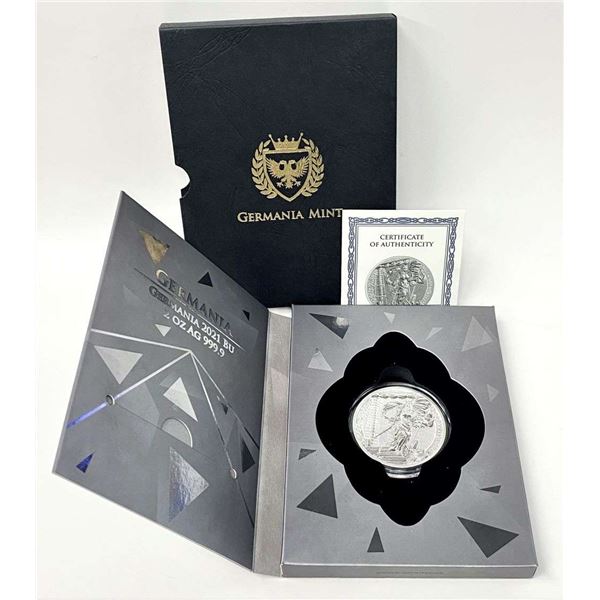 Germania Mint 2021 The Allegories "Germania" 2 ozt .9999 Silver