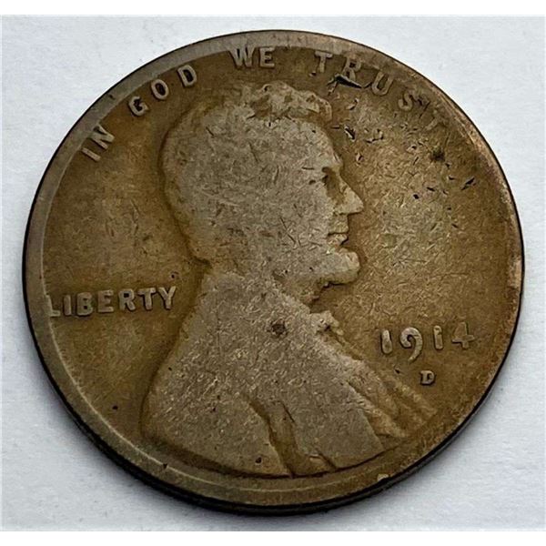 1914-D Lincoln Wheat Cent G4