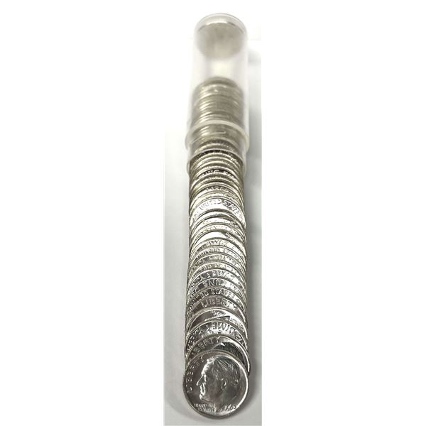 Roll (50-coins) BU 1960-P Roosevelt Silver Dimes