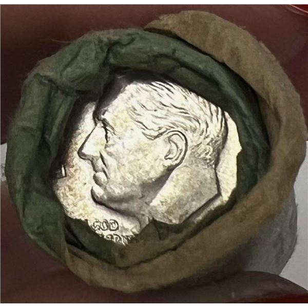 Roll (50-coins) Bank Wrapped BU 1960-D Roosevelt Silver Dimes