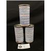 Image 2 : 3 Texaco Fuel De-Icer Tins w/ Contents