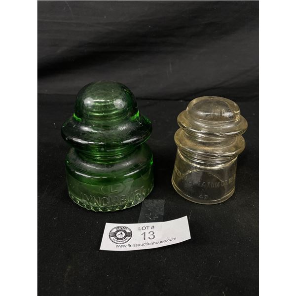 2 Vintage Insulators