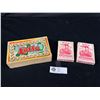 Image 1 : Early 1900's Lotto Game (All Original) & 2 Packs Of Vintage Steamboat Playing Cards