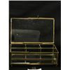 Image 2 : Fabulous Brass & Glass Vintage 40's Jewelry Box