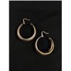 Image 1 : Large Heavy Sterling Hoop Earrings