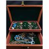 Image 2 : Vintage Jewelry Box w/Contents