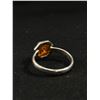 Image 2 : Unusual Genuine Baltic Honey Colour w/ Not Determined Inclusion Amber w/925 Sterling Silver Ring (Ra