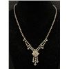Image 2 : 1950's Rhinestone Earrings (2 Pairs) & Bar Brooche, & Very Pretty Rhinestone Necklace