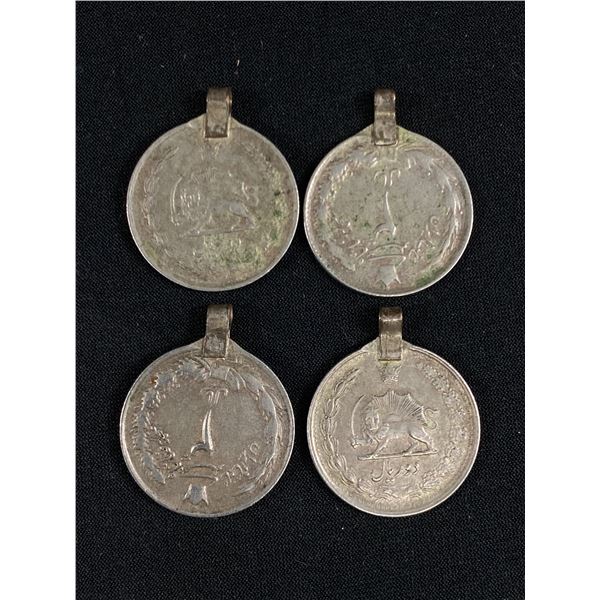 4 Old Coin Pendants