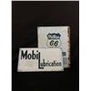 Image 1 : Phillips 66 & Mobil Lubrication Tin Signs. 12" x 16" & 8 1/2" x 16"