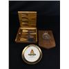 Image 1 : Cherokee, NS Wood Cheese Board w/ Tools, Squadron 408 Plaque & 17th Fld Regt.RCA Vancouver BC Reunio