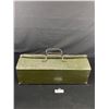 Image 1 : WW II Metal Tool Box Approx. 21 1/2" x 5 1/2" x 8 1/2"