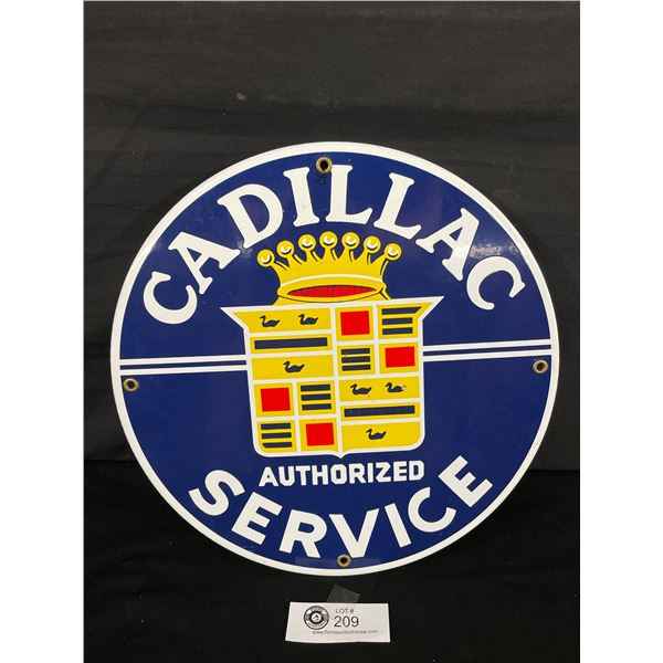 Cadillac Service Sign. Approx. 12" D