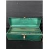 Image 3 : Vintage Green "Beach" Metal Tool Box. Approx. 6 1/2" x 19" x 6" & Vintage BC Telephone Company Tool