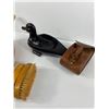 Image 3 : Vintage Lot - 2 Brushes In Case, Wood Duck & Newfoundland Wood Boat