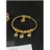 Image 2 : Vintage Gold Tone w/ Stones Bangle & Baby Bangle w/ Beads & Tassels