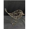 Image 3 : Vintage Lot - Tin Cookie Jar, Wire Bird & Heavy Napkin Holder